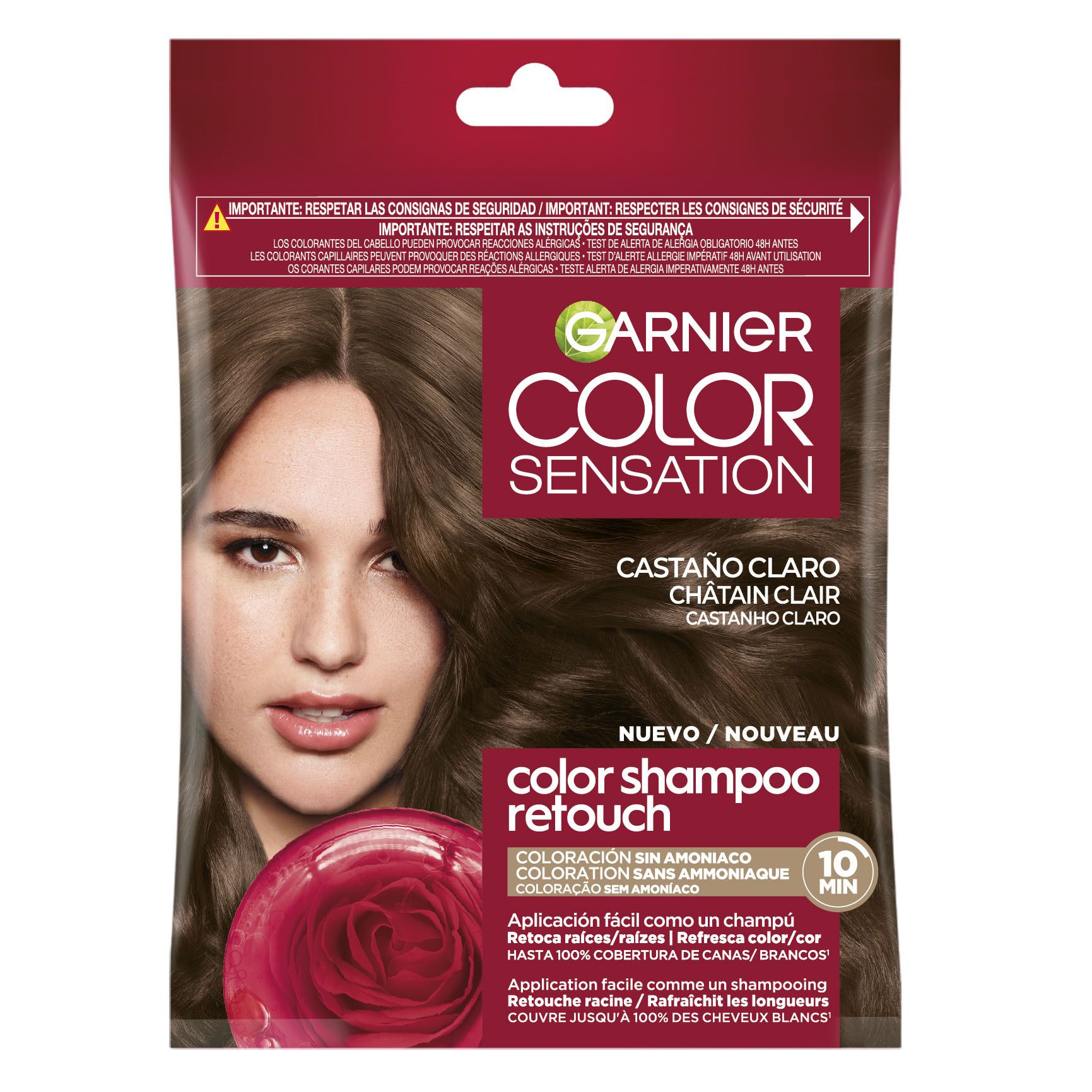 Color Sensation barvni šampon za retuširanje poltrajne barve za lase brez amoniaka Barvne kopeli
