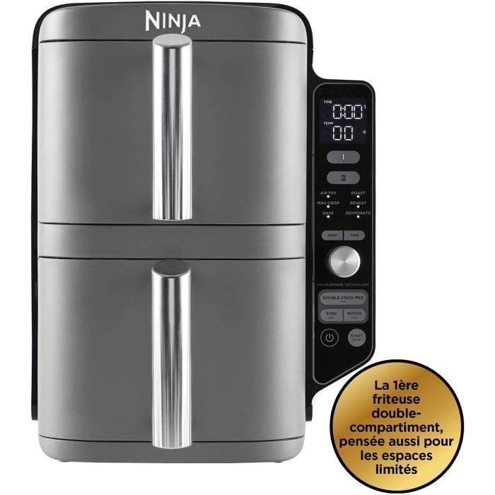 NINJA Airfryer - Dubbele Stapel XL SL400EU - Inhoud 9,5 liter - 6 kookprogramma's - 2470W