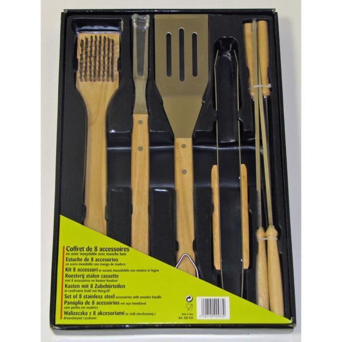 SOMAGIC 8-delige roestvrijstalen barbecue-accessoireset - 8-delige set