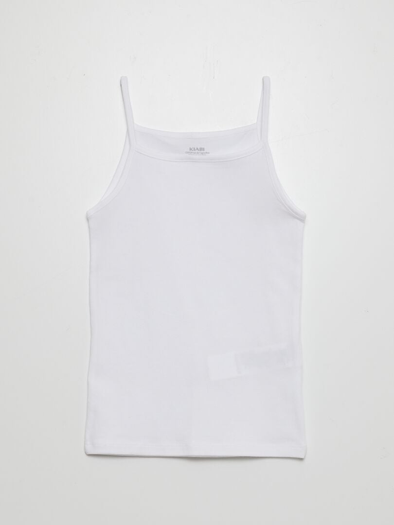 Conjunto de 2 camisetas sin mangas de color liso - NEGRO