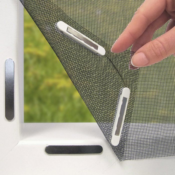 Window mosquito net with magnetic fastening system | Mosquito net can be cut to size up to 150 x 130 cm