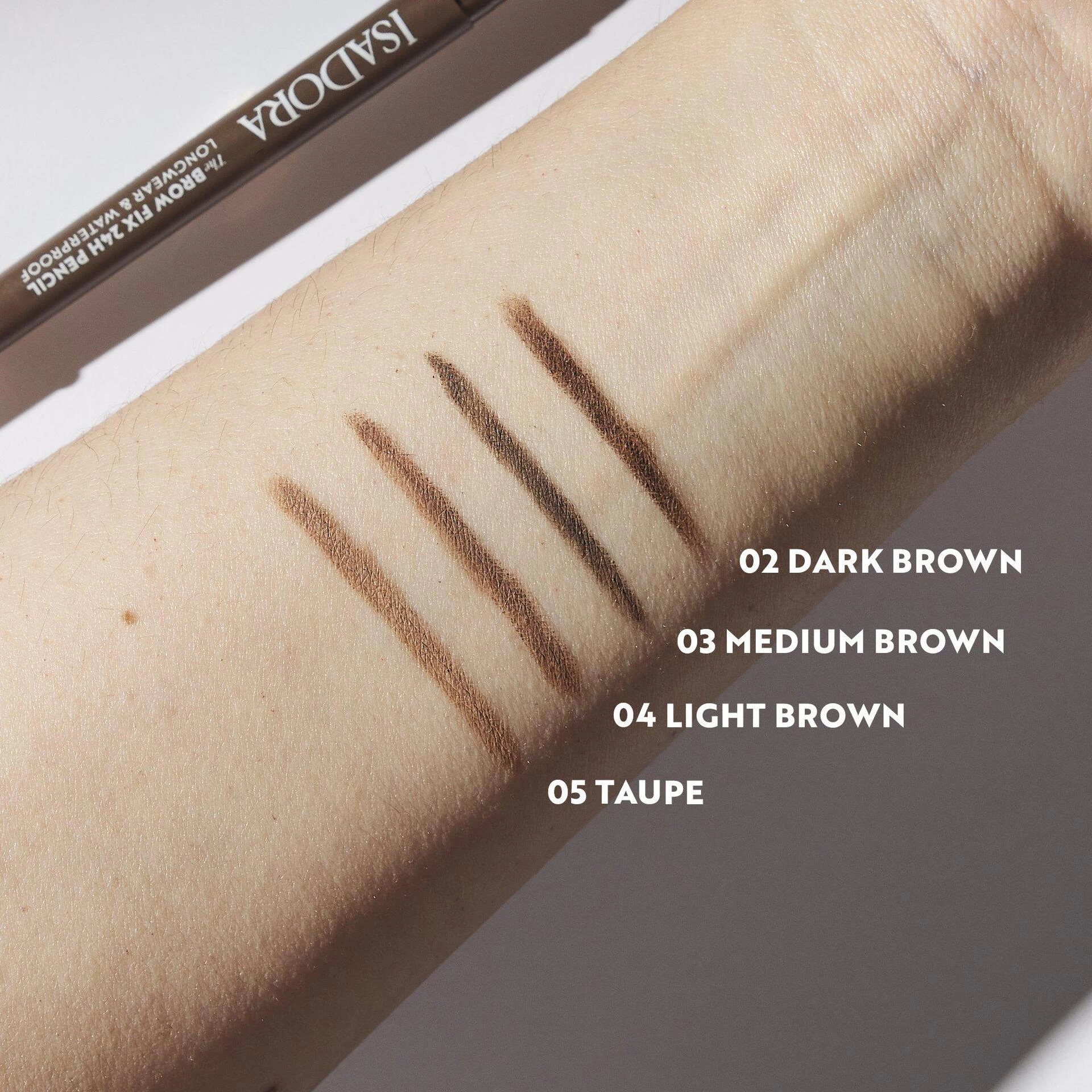 Creion de sprâncene Brow Fix 24H 02 Maro închis - Isadora