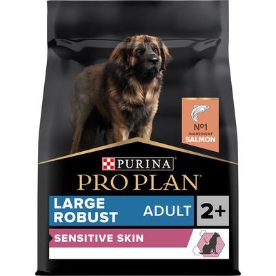 PURINA PRO PLAN Duża, wytrzymała karma dla dorosłych o wrażliwej skórze, łosoś