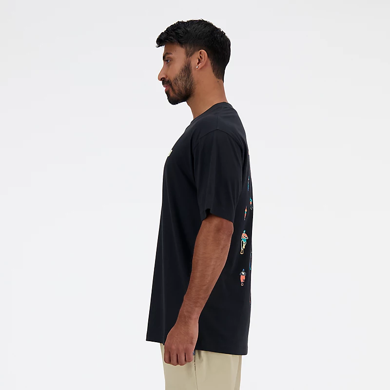 Sport Essentials hardloopshirt voor heren - ZWART