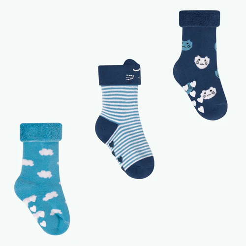 Cabaia Socken in den Wolken – Babysocken-Packung – Blau