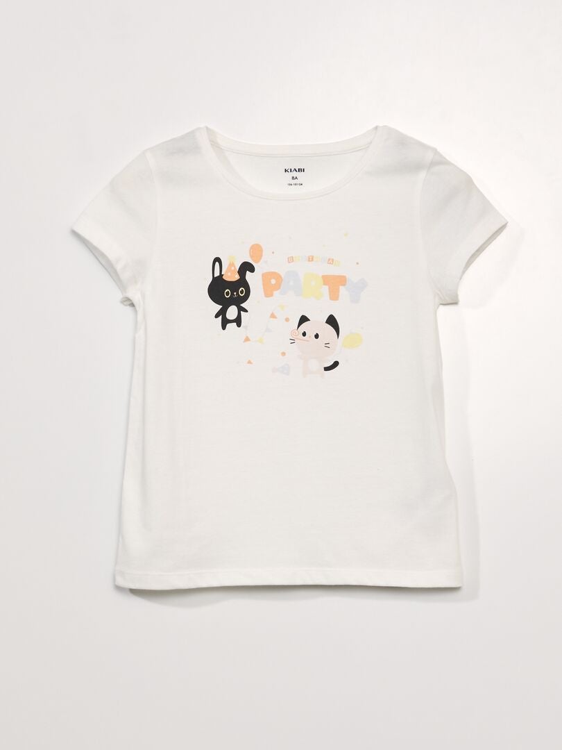 Camiseta de cumpleaños - BLANCA