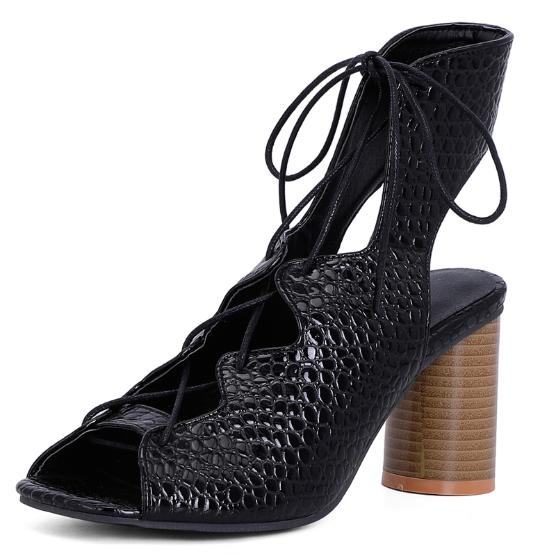 Sandales gladiateur à talons hauts ronds et bout ouvert pour femmes, chaussures décontractées d'été grandes tailles, sandales pour femmes 2021