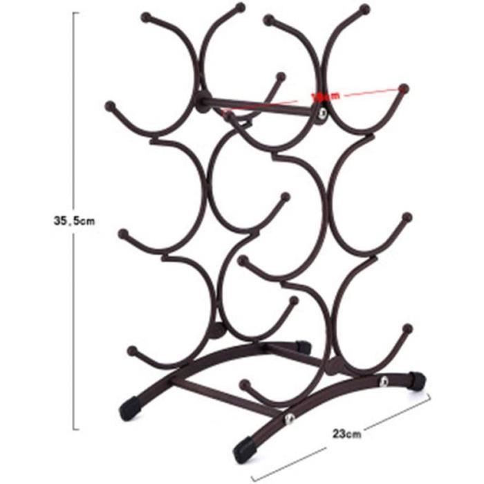 Wine Rack, Freestanding Metal Kitchen Storage Rack, Wine Cabinet, Wine Shelf, Display Bar SA-Like