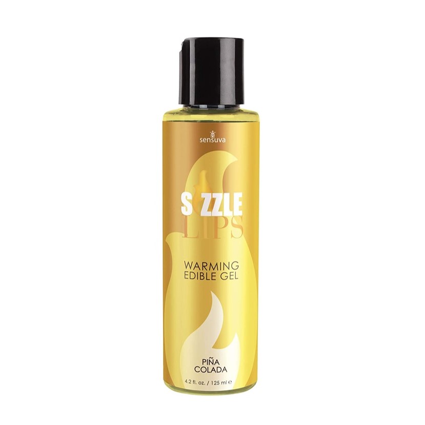 Gel comestibil încălzitor pentru buze Sensuva Sizzle