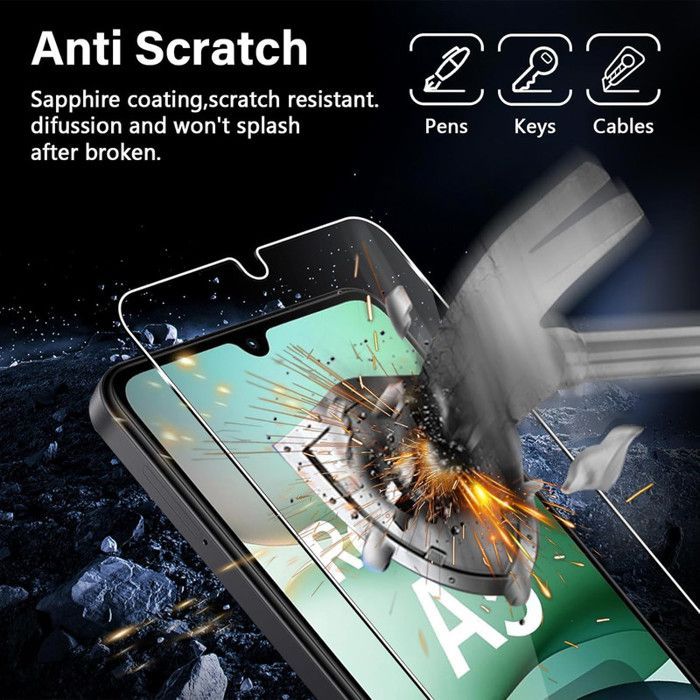 Pack of 2 Tempered Glass Screen Protectors for Xiaomi Redmi A5 4G - Transparent - Scratch Resistant - Ultra Resistant 9H Hardness