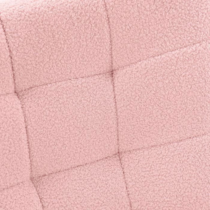 Mecedora - COMANLAI - Relajante - Madera maciza - Rosa - 1 asiento