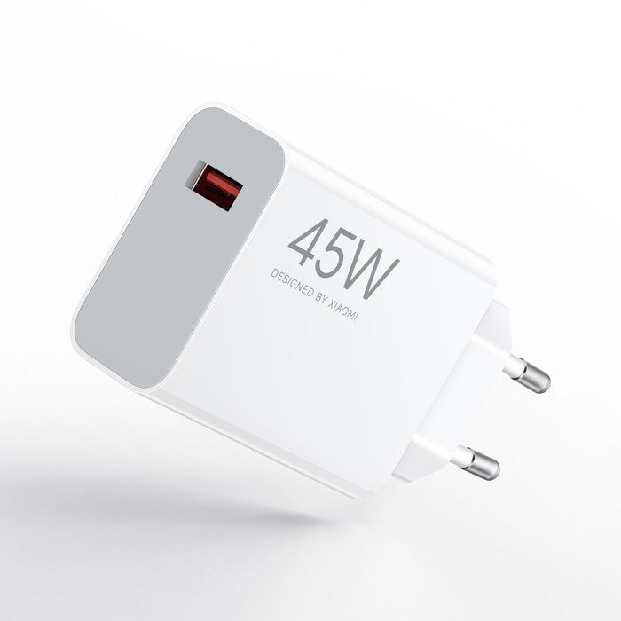Adattatore di ricarica - Adattatore di alimentazione Xiaomi Turbo Charging da 45 W (Tipo A) - Bianco - Sicuro e resistente