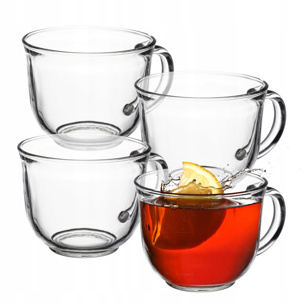 Kadax Szklanki Do Kawy Herbaty 480ml Komplet 4szt