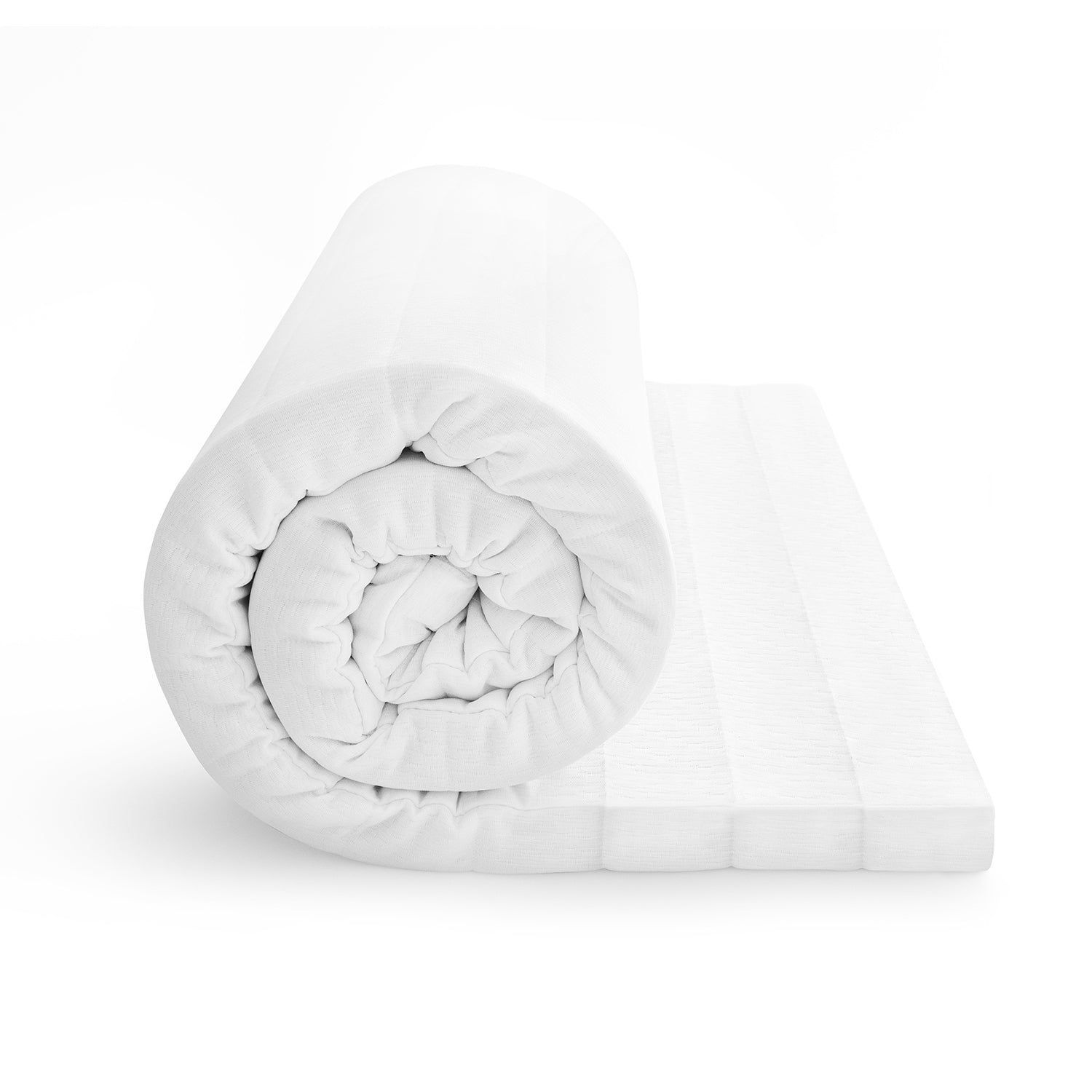 Surmatelas en mousse - Sur matelas 90x190 - Grand confort - Surmatelas ergonomique - Hauteur 5cm - Déhoussable