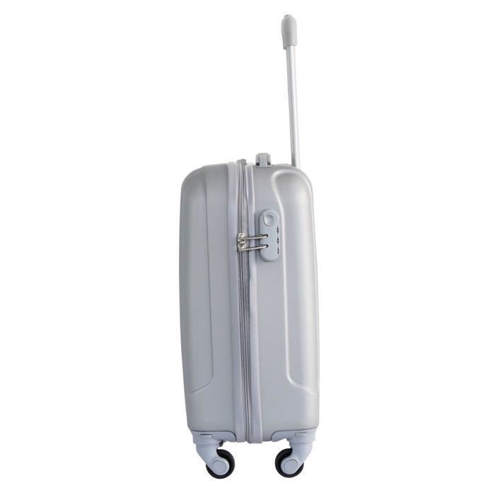 Alistair handbagagekoffer - Airo 2.0 Collectie - 4 wielen - Ultrasterk ABS - Zilver