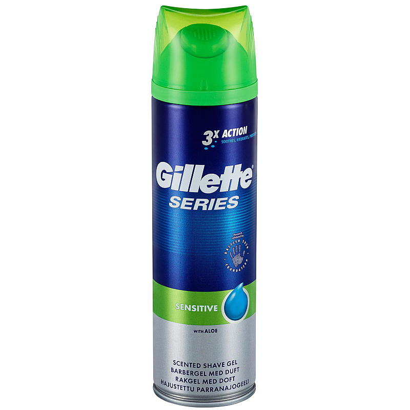 Gel de afeitar Gillette 200 ml, piel sensible