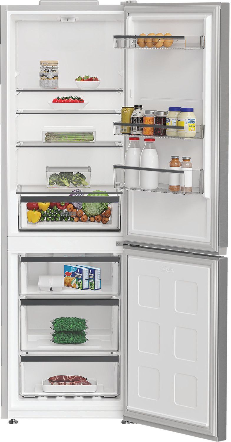 Combi refrigerator - WHIRLPOOL - WHKH1361XP4E - 324 L - NoFrost freezer - 6th Sense - Energy Class E - 186.5x59.5x66.3 - Stainless steel