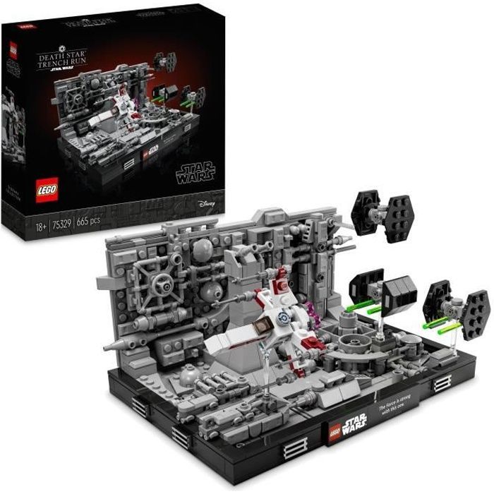 Diorama LEGO® Star Wars 75329 Inseguimento nella trincea della Morte Nera