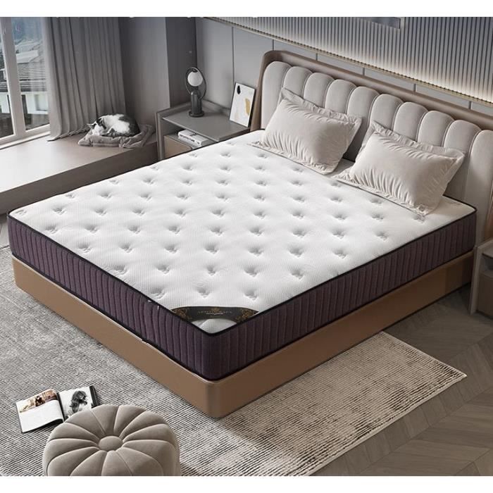 Materasso in memory foam - IZTOSS - 140x200 cm - Spessore 26 cm - 8 zone di comfort - Supporto bilanciato