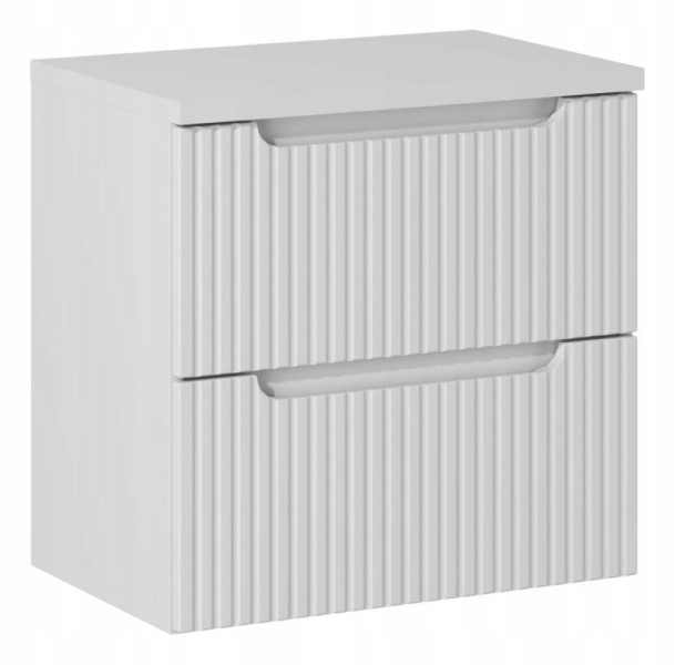 Szafka Pod Umywalkę 60 cm BIAŁA Z BLATEM RYFLE 2S NOVA WHITE
