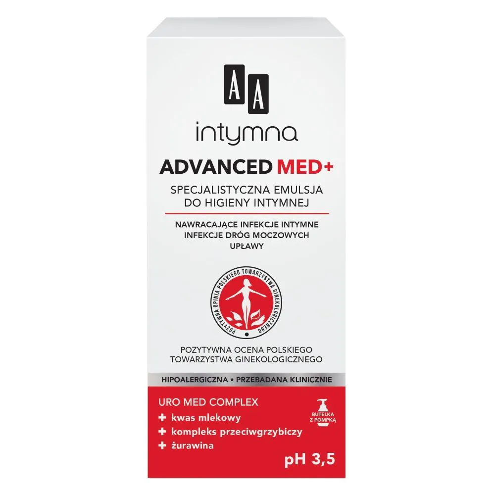 AA Intymna Med. Advanced Specjalistyczna Emulsja do Higieny Intymnej - Dozownik