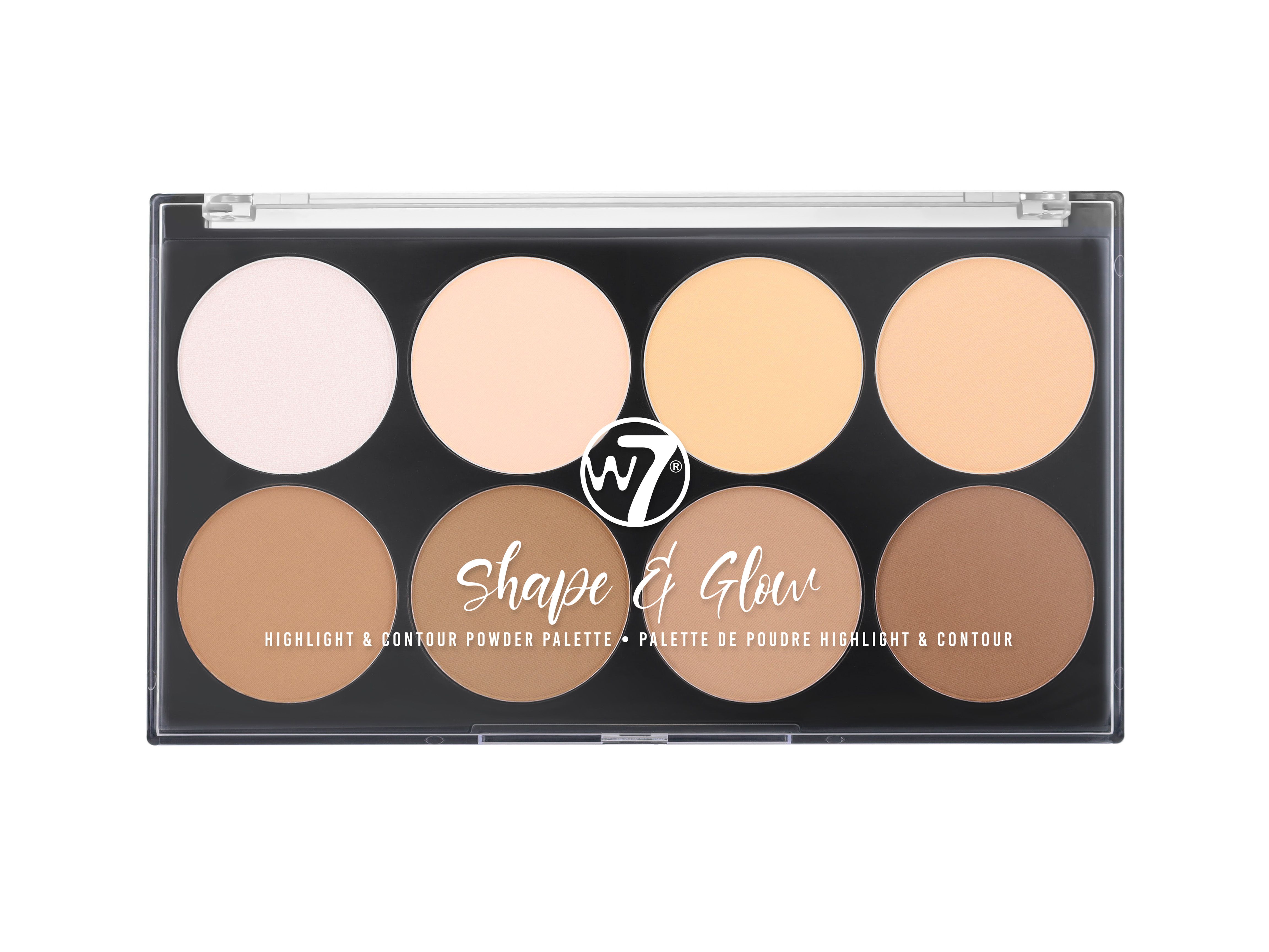 Shape & Glow izgaismojošā un konturējošā pūdera palete Kompaktie un birstošie pūderi