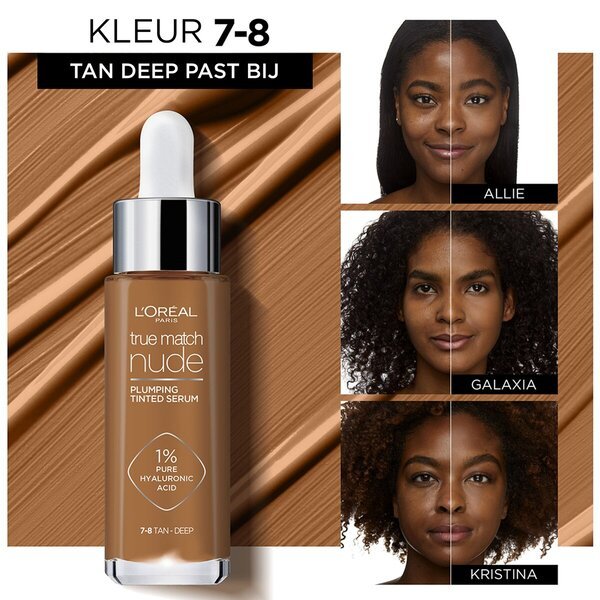 L'Oréal Paris True Match Nude 7-8 Tan Deep Volumegend tonirani serumski puder<br>30ml