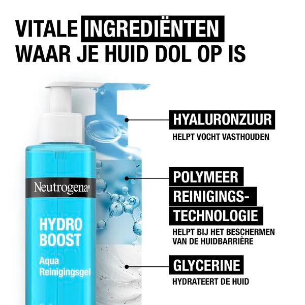 Neutrogena Hydro Boost Aqua gel za čišćenje lica 200ml - Svi tipovi kože + osjetljiva koža