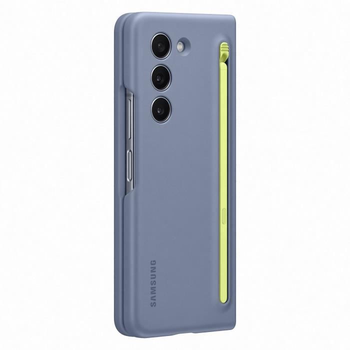 Coque et étui téléphone mobile Samsung Coque avec S Pen integre Z Fold 5 Bleu