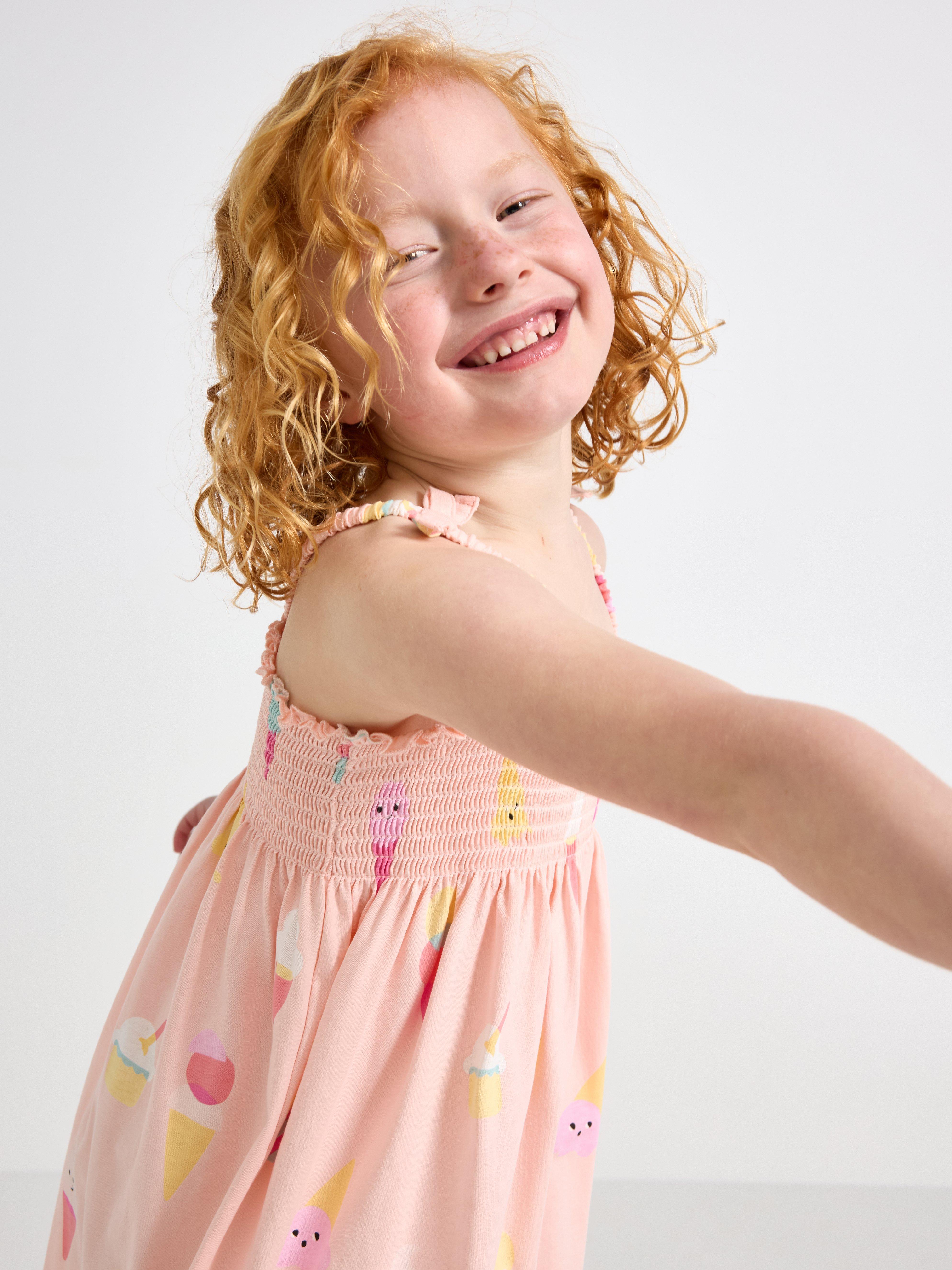 Robe sans manches rose clair