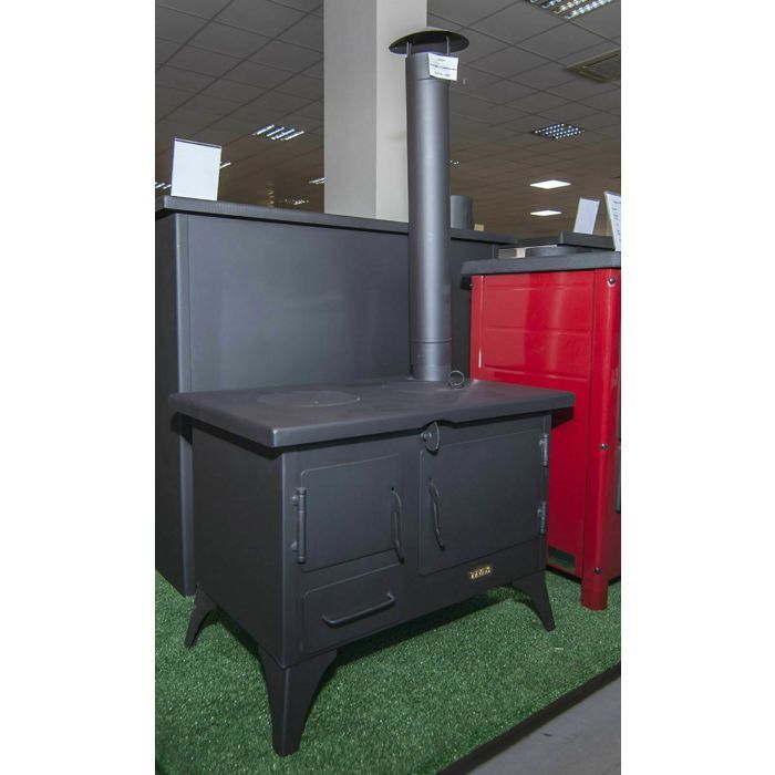 Fogão a lenha PRITY GS com forno integrado – Compacto e portátil – Ideal para camping e cozinha ao ar livre
