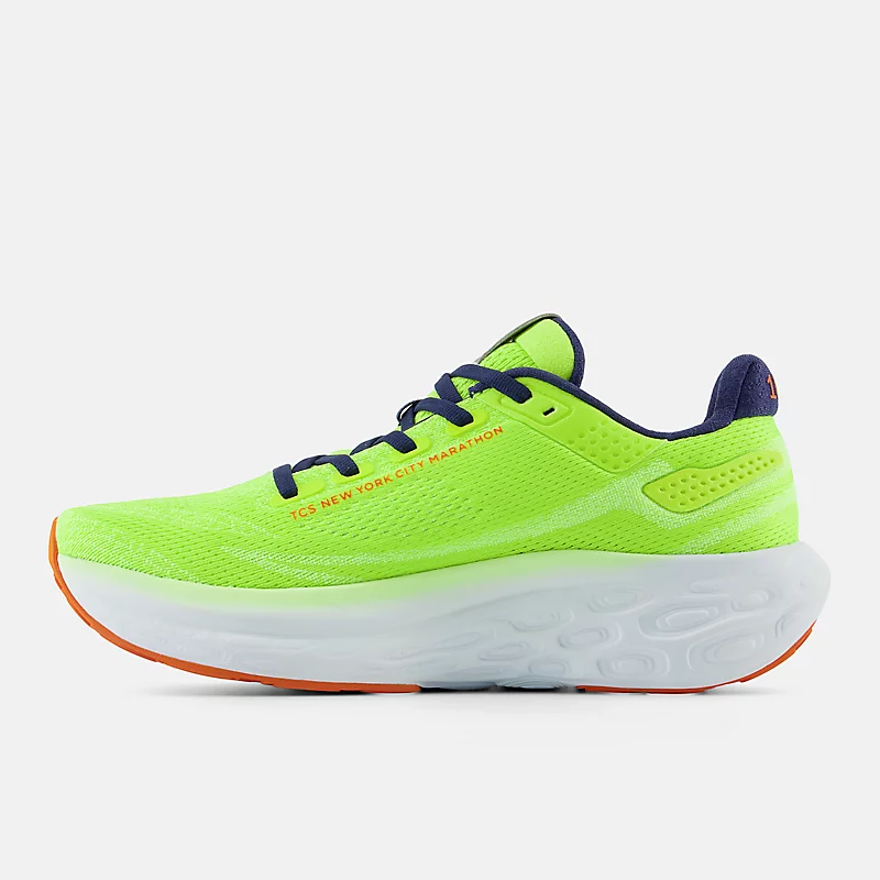 Damesschoenen TCS NYC Marathon® Fresh Foam X 1080 v13 – Thirty Watts met gebleekte limoengroene en marineblauwe accenten