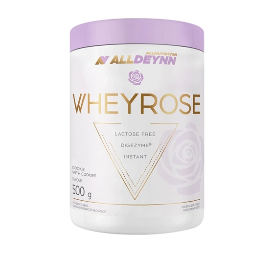 Allnutrition Alldeynn Wheyrose białko suplement diety Cookie With Cookies 500 g