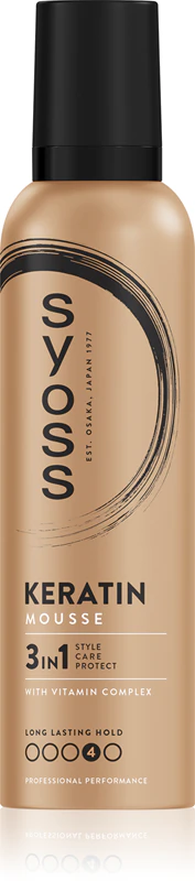 Mousse capilar Syoss Keratin Mousse com queratina