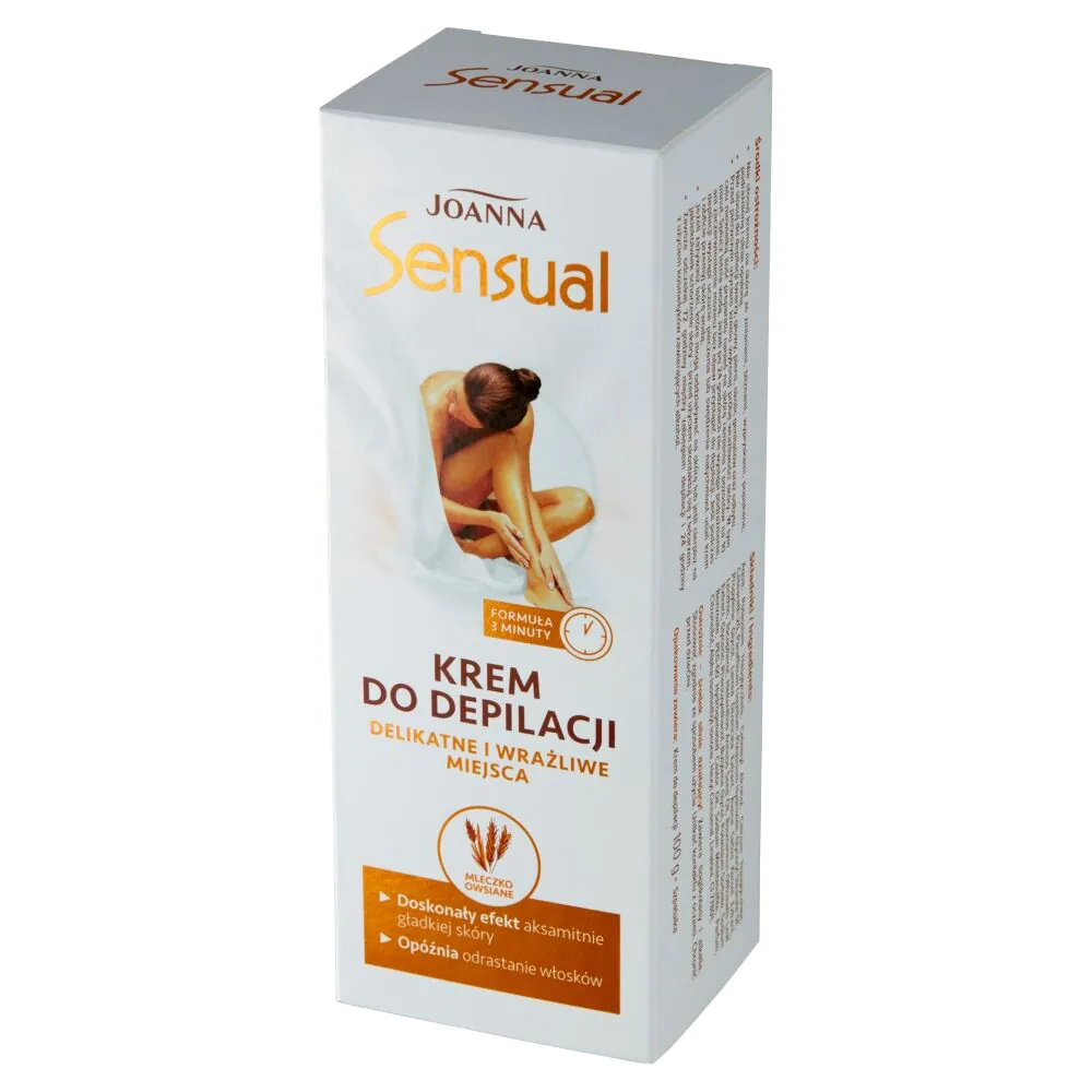 Joanna Sensual Krem do Depilacji Miejsc Wrażliwych Mleczko Owsiane