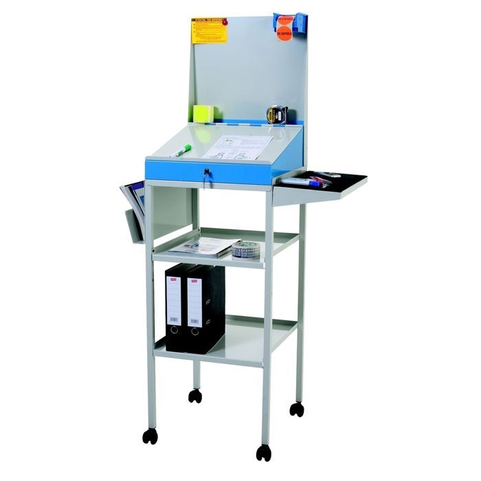 Kit de roulettes métalliques pour pupitre d'atelier - Lot de 4 - Mobile et facile à monter