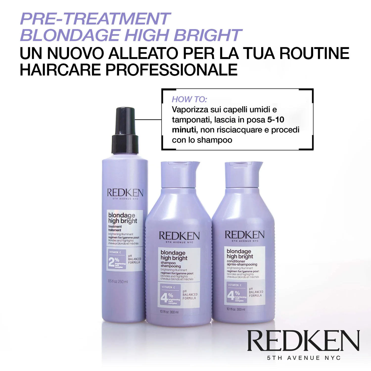 Blondage High Bright Shampoo - Shampoo Protezione Colore, Shampoo Illuminante