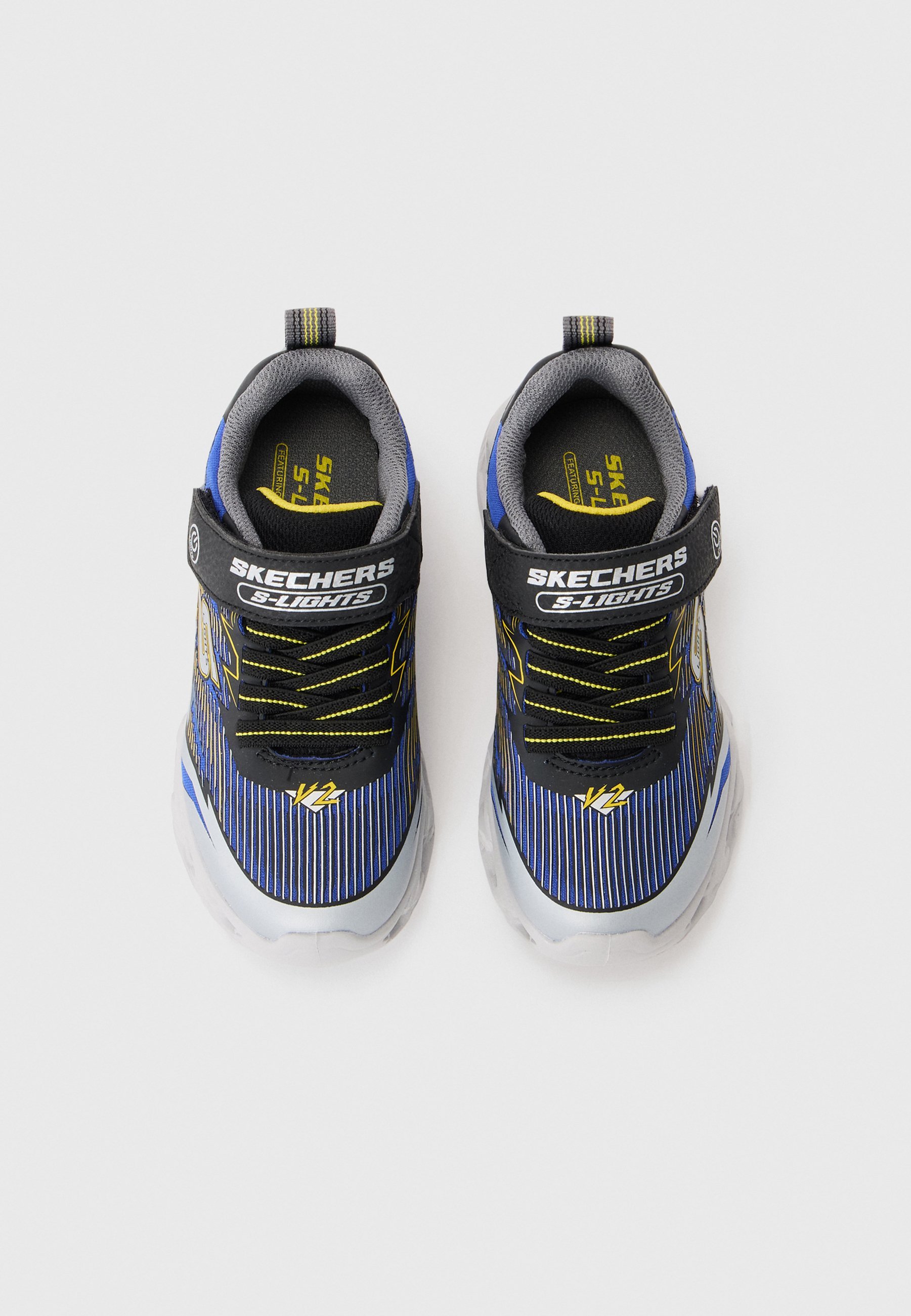 Skechers VORTEX 2.0 - Sneakers - zilverkleurig/zwart/blauw/geel
