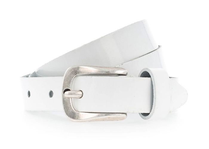 Vanzetti Ceinture blanc en cuir pour fille - 20mm Patent Leather Belt 116111