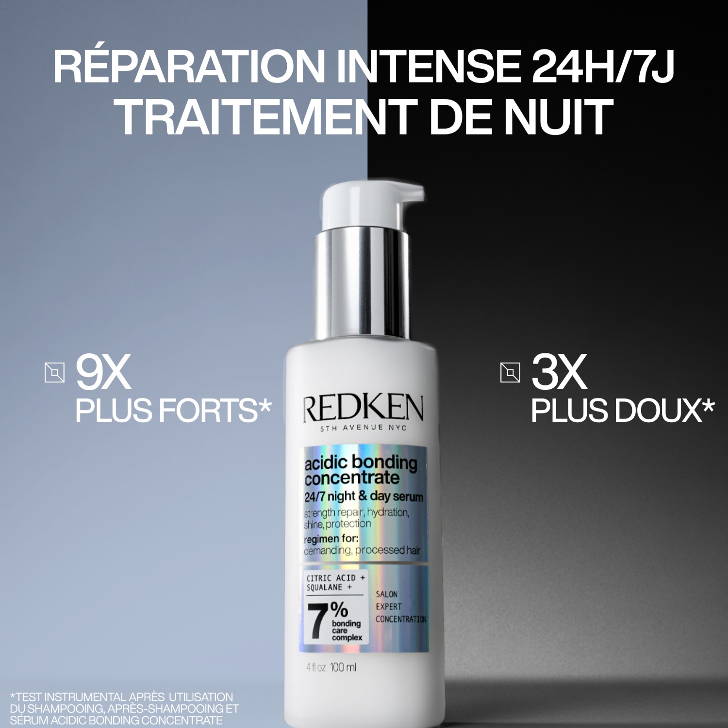 Redken Sérum jour & nuit réparateur pour cheveux abimés