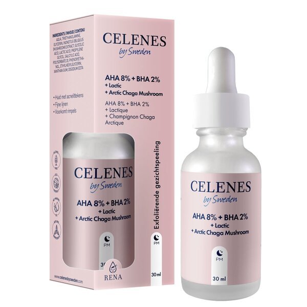 Celenes By Sweden AHA 8% + BHA 2% piling za lice 30ml - Svi tipovi kože