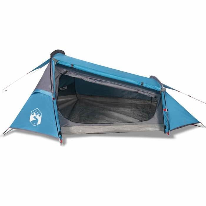 Camping tent - vidaXL - Tunnel 2-person - Waterproof - Blue - Lightweight and portable