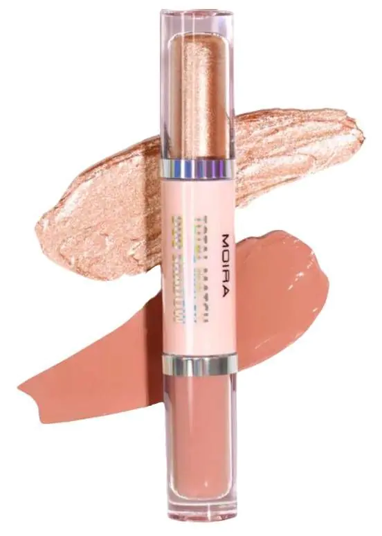 Moira Total Match Duo Shadow Cień do powiek w płynie 002 Peaches & Cream