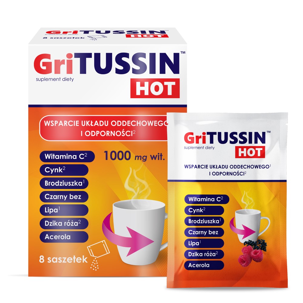 GriTussin Hot Home -ensiapupakkaus