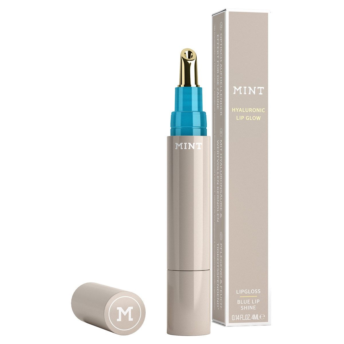 Balzam na pery Mint od Dr. Mintchevy BLUE LIP SHINE HYALURONIC PERY GLOW - 4 ml
