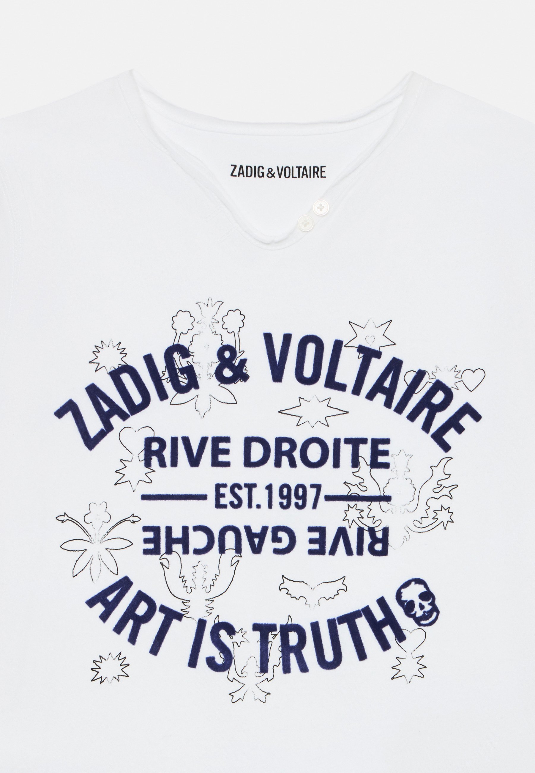 Zadig & Voltaire T-shirt met korte mouwen - T-shirt met print - wit