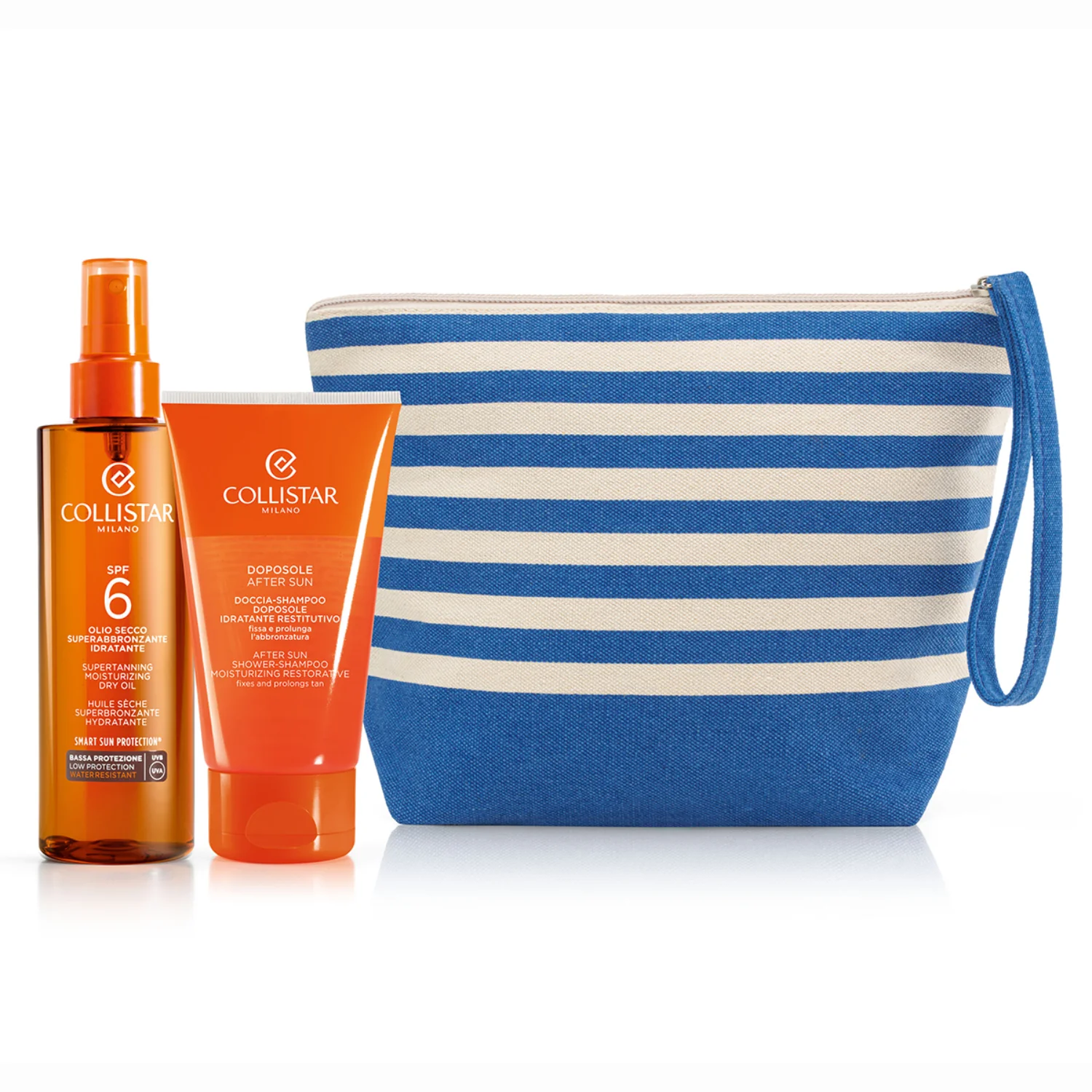 Abbronzatura Cofanetto Olio Secco Superabbronzante Idratante SPF6 - Coffret Solare, Cofanetto Solare, Olio solare corpo bassa prot., Bagno doccia doposole