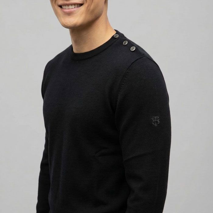 Jersey marinero negro para hombre de Bill Tornade