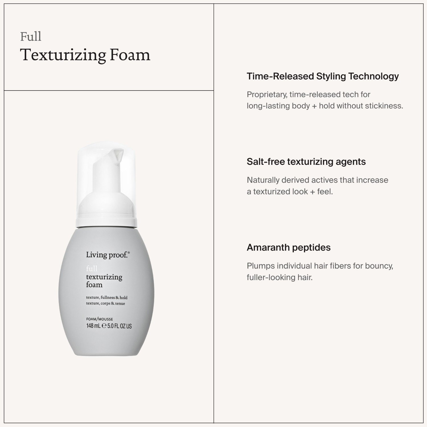 Krém na fénovanie vlasov Living Proof Haarcreme - 109 ml