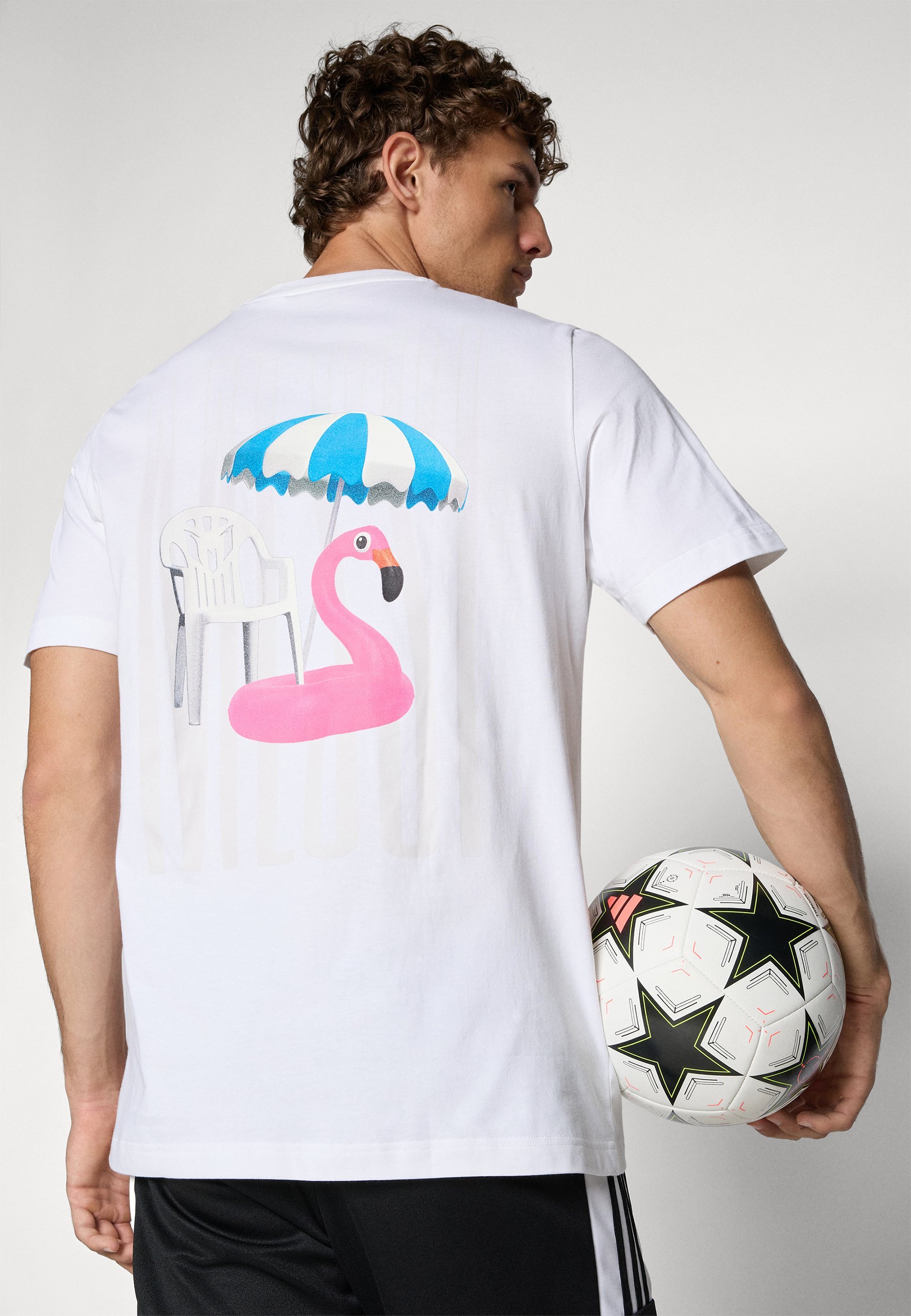 adidas Performance MESSI ICON GRAPHIC T-SHIRT - Koszulka z nadrukiem - biała
